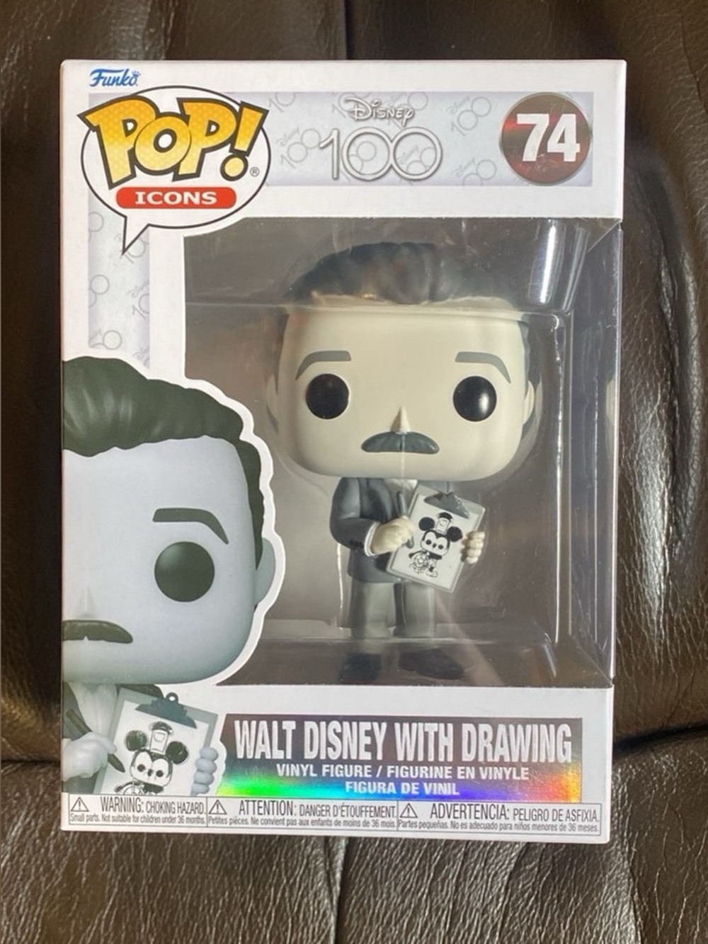 Disney 100 Walt Disney With Drawing 74 Funko Pop